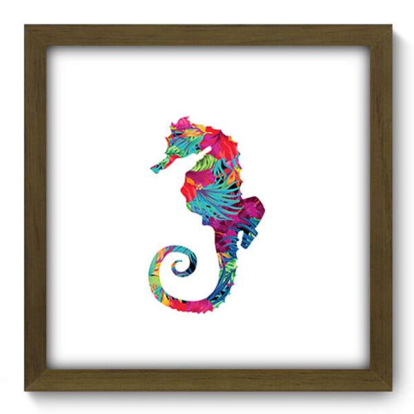 Quadro Decorativo - Cavalo Marinho - 33cm X 33cm - 277qdsm