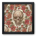 Quadro Decorativo - Caveira - 33cm X 33cm - 084qndbp
