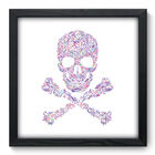 Quadro Decorativo - Caveira - 33cm X 33cm - 394qddp