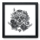 Quadro Decorativo - Caveira Mexicana - 33cm X 33cm - 067qddp