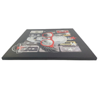 Quadro Decorativo Caveira Rockstar Moldura 50x50 Musica Banda