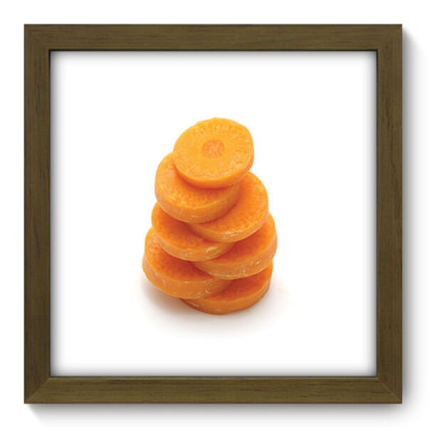 Quadro Decorativo - Cenoura - 22cm X 22cm - 287qdcm
