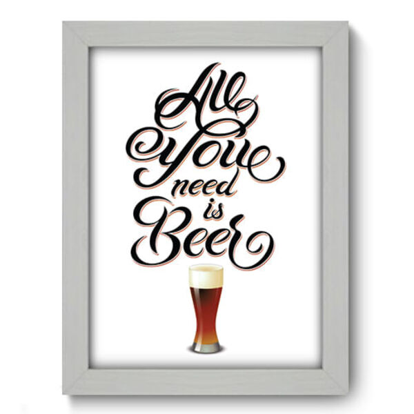 Quadro Decorativo - Cerveja - 19cm X 25cm - 332qdcb