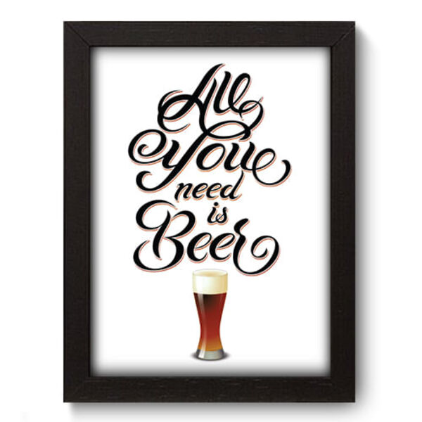 Quadro Decorativo - Cerveja - 19cm X 25cm - 332qdcp
