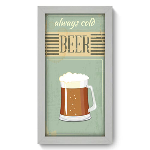 Quadro Decorativo - Cerveja - 19cm X 34cm - 335qdcb