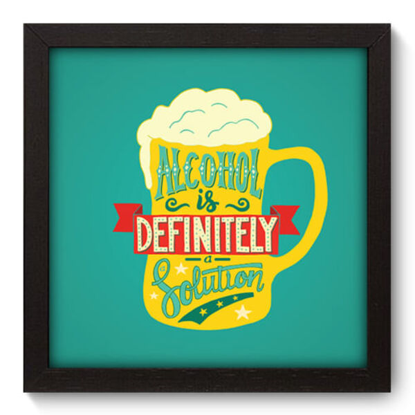 Quadro Decorativo - Cerveja - 22cm X 22cm - 339qdcp