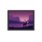 Quadro Decorativo Cervo No Lago