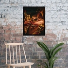 Quadro Decorativo Chá Ayhuasca 45x34cm Moldura:madeira Preta