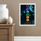 Quadro Decorativo Chakras - Universo 45x34cm Moldura:madeira
