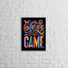 Quadro Decorativo Change The Game 45x34cm A3 (45 X 34)
