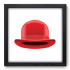 Quadro Decorativo - Chapéu - 33cm X 33cm - 390qddp