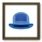 Quadro Decorativo - Chapéu - 33cm X 33cm - 391qddm