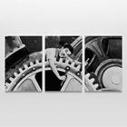 Quadro Decorativo Charlie Chaplin Tempos Modernos 3 Telas