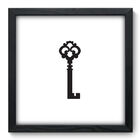 Quadro Decorativo - Chave - 33cm X 33cm - 184qddp
