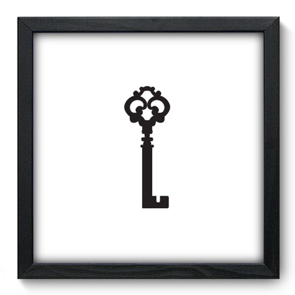 Quadro Decorativo - Chave - 33cm X 33cm - 184qddp