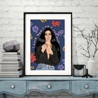Quadro Decorativo Cher - I Said Mon... 60x48cm Moldura:madeir