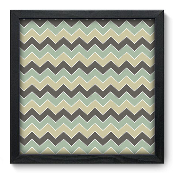 Quadro Decorativo - Chevron - 33cm X 33cm - 070qdip