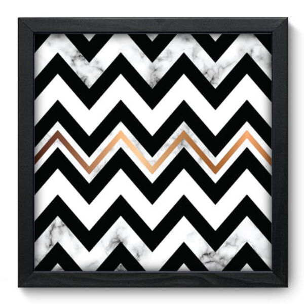 Quadro Decorativo - Chevron - 33cm X 33cm - 110qnabp
