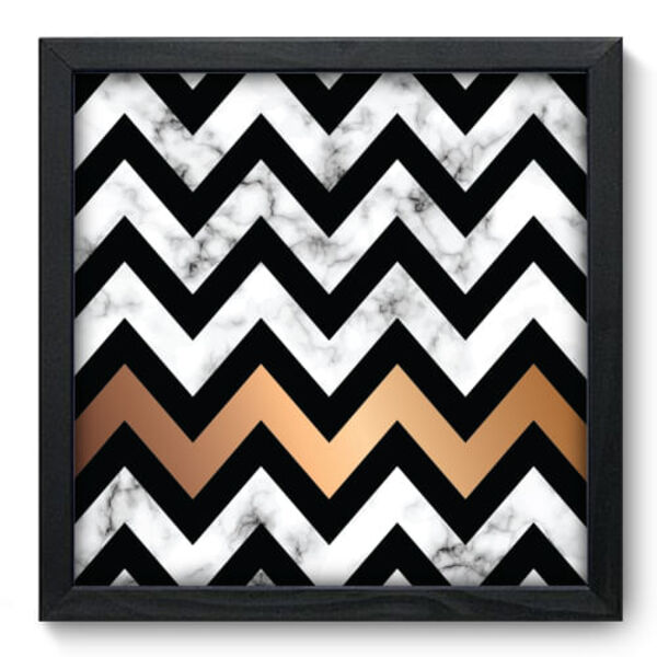 Quadro Decorativo - Chevron - 33cm X 33cm - 111qnabp