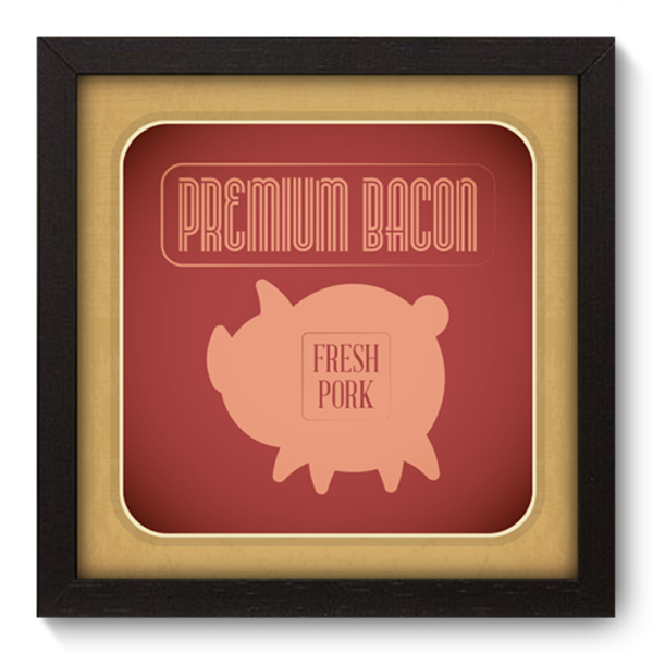 Quadro Decorativo - Churrasco - 22cm X 22cm - 303qdcp