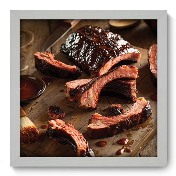 Quadro Decorativo - Churrasco - 33cm X 33cm - 156qdcb