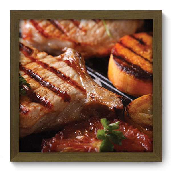Quadro Decorativo - Churrasco - 33cm X 33cm - 158qdcm