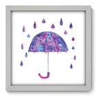 Quadro Decorativo - Chuva - 33cm X 33cm - 128qddb