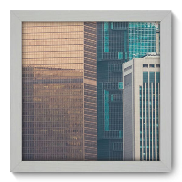 Quadro Decorativo - Cidade - 22cm X 22cm - 003qnuab