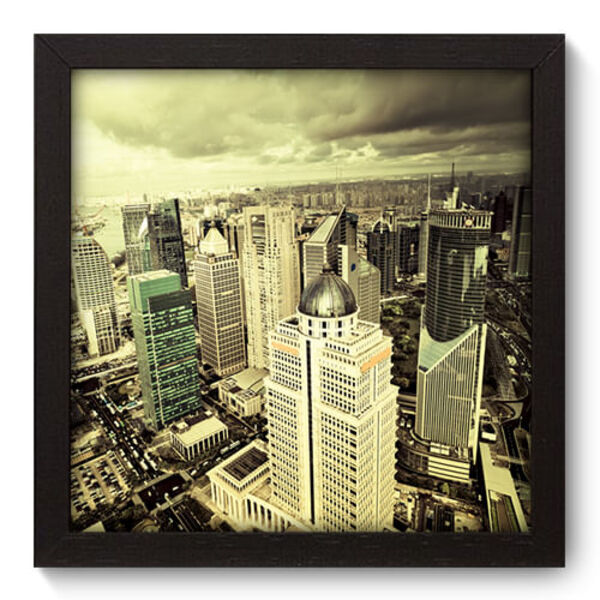 Quadro Decorativo - Cidade - 22cm X 22cm - 033qnuap
