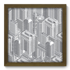 Quadro Decorativo - Cidade - 33cm X 33cm - 011qdum