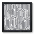 Quadro Decorativo - Cidade - 33cm X 33cm - 011qdup