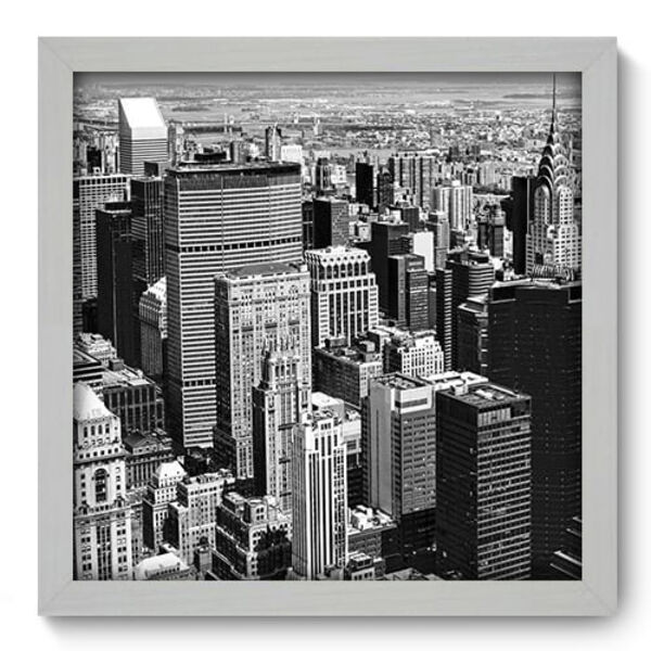 Quadro Decorativo - Cidade - 33cm X 33cm - 030qnubb