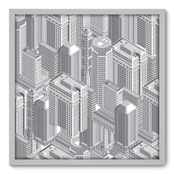 Quadro Decorativo - Cidade - 70cm X 70cm - 102qnddb