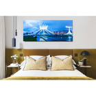 Quadro Decorativo Cidade Catedral Brasilia - 120x60cm