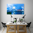Quadro Decorativo Cidade Catedral Brasilia - 150x100cm