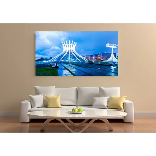 Quadro Decorativo Cidade Catedral Brasilia - 150x100cm