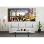 Quadro Decorativo Cidade Londres Retro Painting - 150x100cm