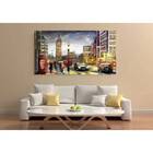 Quadro Decorativo Cidade Londres Retro Painting - 150x100cm