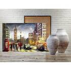 Quadro Decorativo Cidade Londres Retro Painting - 150x100cm