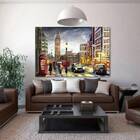 Quadro Decorativo Cidade Londres Retro Painting - 180x120cm