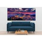 Quadro Decorativo Cidade Noite No Rio - 200x120cm