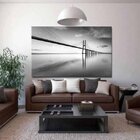 Quadro Decorativo Cidade Ponte Sombria - 180x100cm