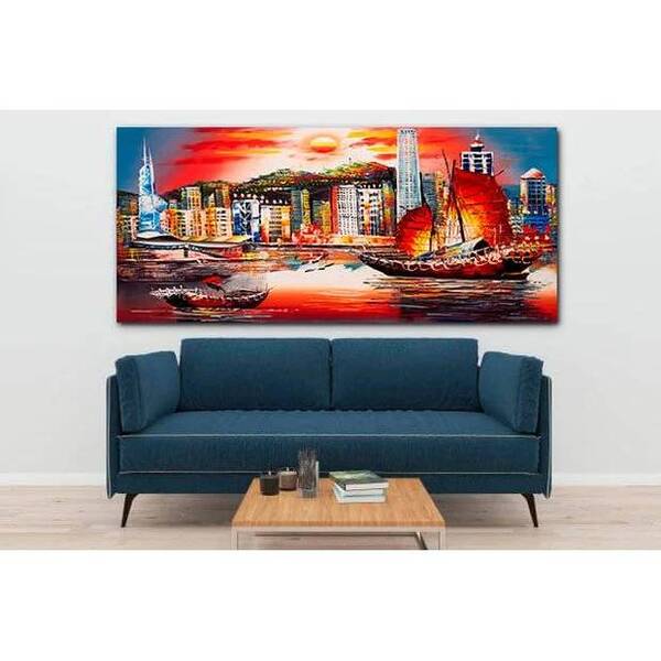 Quadro Decorativo Cidade Summer On Deck - 200x120cm