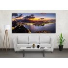 Quadro Decorativo Cidades Botafogo - Rio De Janeiro - 180x100