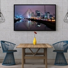 Quadro Decorativo Cidades Noite Em São Paulo Moldura Preto 20