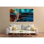 Quadro Decorativo Cidades Road Top View - 90x60cm