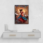 Quadro Decorativo Cigana 24x18cm Moldura:madeira Preta