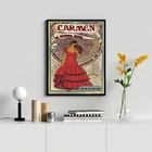 Quadro Decorativo Cigana Carmem poster 33x24cm - Com Vidro Mo