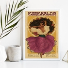 Quadro Decorativo Cigana Esmeralda poster 45x34cm Moldura:mad
