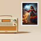 Quadro Decorativo Cigana - Magia 45x34cm - Com Vidro Moldura